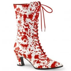 Funtasma VICTORIAN-120BL White-Red Patent