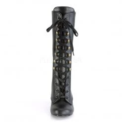 Demonia VIVIKA-205 Black Vegan Leather Mid-Calf Boot