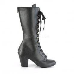 Demonia VIVIKA-205 Black Vegan Leather Mid-Calf Boot 12 Demonia VIVIKA-205 Black Vegan Leather Mid-Calf Boot