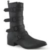 Demonia WARLOCK-110-C Black Vegan Leather Mid-Calf Boot New Arrivals
