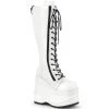 Demonia WAVE-200 White Vegan Leather Knee Boot 2 Demonia WAVE-200 White Vegan Leather Knee Boot