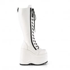 Demonia WAVE-200 White Vegan Leather Knee Boot 14 Demonia WAVE-200 White Vegan Leather Knee Boot