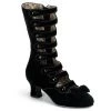 Bordello Boots WHIMSEY-115 Black Velvet