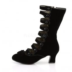 Bordello Boots WHIMSEY-115 Black Velvet 11 Bordello Boots WHIMSEY-115 Black Velvet