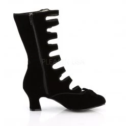 Bordello Boots WHIMSEY-115 Black Velvet 13 Bordello Boots WHIMSEY-115 Black Velvet