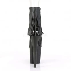 Pleaser XTREME-1019 Black Faux Leather Ankle Boot