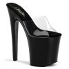 Pleaser Shoes XTREME-801 Clear/Black Platform Sandal