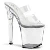 Pleaser XTREME-802 Clear Platform Sandal