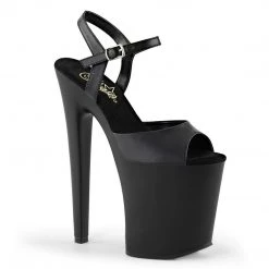 Pleaser Shoes XTREME-809 Black Faux Leather Platform Sandal