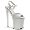 Pleaser XTREME-809 White Patent Platform Sandal 2 Pleaser XTREME-809 White Patent Platform Sandal