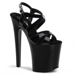 Pleaser Coming Soon (Pre-Order) XTREME-872 Black Patent Platform Sandal
