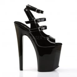 Pleaser XTREME-873 Black Patent Platform Sandal 15 Pleaser XTREME-873 Black Patent Platform Sandal