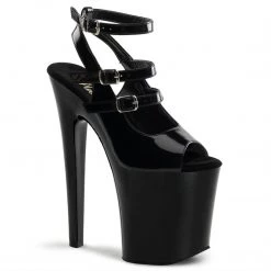Pleaser XTREME-873 Black Patent Platform Sandal 17 Pleaser XTREME-873 Black Patent Platform Sandal