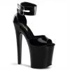 Pleaser XTREME-875 Black Patent Platform Sandal