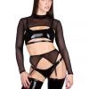 Naughty Thoughts XXX Rated See Through Shrug BLACK