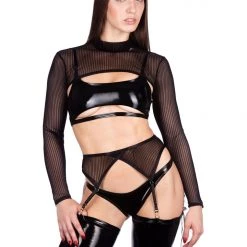 Naughty Thoughts XXX Rated See Through Shrug BLACK
