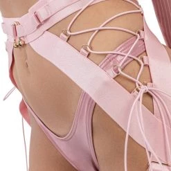 Naughty Thoughts XXX Rated Suspender PINK