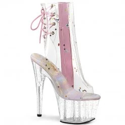 Pleaser New Arrivals ADORE-1018C-2 Clear TPU-Baby Pink / Clear