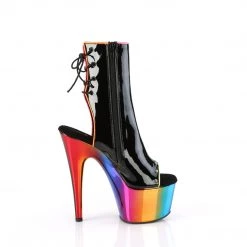 Pleaser ADORE-1018RC-02 Black Patent/Rainbow Chrome Upcoming Styles (Preview)