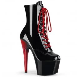 Pleaser New Arrivals ADORE-1020 Black Patent/Black-Red