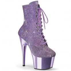 Pleaser ADORE-1020CHRS Lavender Multi Rhinestones/Lavender Chrome