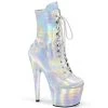 Pleaser ADORE-1020HG-C Silver Crocodile Print Hologram/M Upcoming Styles (Preview)