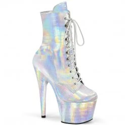 Pleaser ADORE-1020HG-C Silver Crocodile Print Hologram/M Upcoming Styles (Preview)