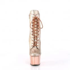 Pleaser ADORE-1020HM Rose Gold Holo Metallic Pu/Rose Gold Chrome New Arrivals