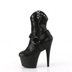 Pleaser ADORE-1029RS Black Rhinestones/Black Matte Upcoming Styles (Preview)