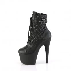 Pleaser ADORE-1033 Black Faux Leather/Black Matte Upcoming Styles (Preview)