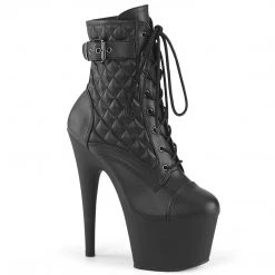 Pleaser ADORE-1033 Black Faux Leather/Black Matte Upcoming Styles (Preview)
