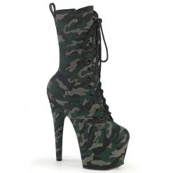 Pleaser ADORE-1040CMD Green Camo Faux Leather/Green Camo Faux Leather