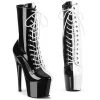 Pleaser ADORE-1040TT Black-White Patent/Black-White