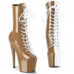 Pleaser ADORE-1040TT Taupe-White Patent/Taupe-White Upcoming Styles (Preview)
