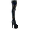 Pleaser ADORE-3011HWR Black Stretch Holo/Black Holo