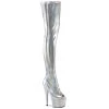 Pleaser ADORE-3011HWR Silver Stretch Holo/Silver Holo