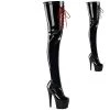 Pleaser ADORE-4001WR Black Stretch Patent/Black Upcoming Styles (Preview)