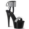 Pleaser ADORE-770 Black Patent-Rhinestones/Black 2 Pleaser ADORE-770 Black Patent-Rhinestones/Black
