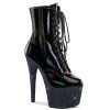 Pleaser BEJEWELED-1020-7 Black Holo Patent/Midnight Black Rhinestones Upcoming Styles (Preview)