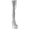Pleaser New Arrivals BEJEWELED-3011-7 Silver Stretch Holo Patent/Silver AB Rhinestones 2 Pleaser New Arrivals BEJEWELED-3011-7 Silver Stretch Holo Patent/Silver AB Rhinestones