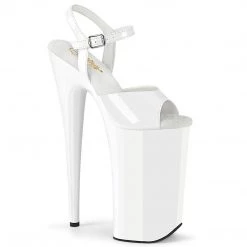 Pleaser BEYOND-009 White Patent/White