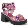 Demonia BRATTY-07 Pink Holo Patent New Arrivals