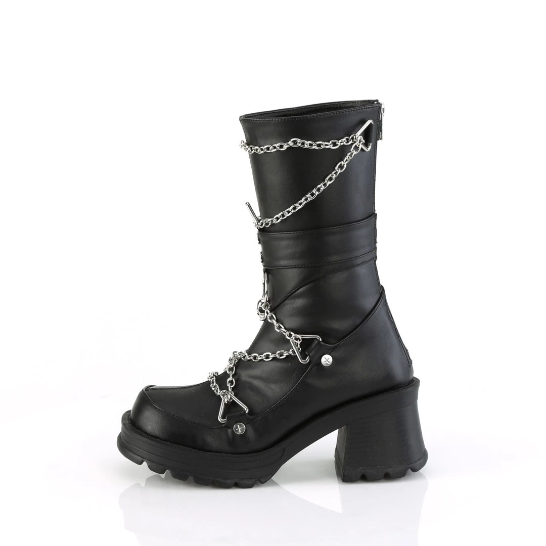 Demonia BRATTY-120 Black Vegan Leather 5 Demonia BRATTY-120 Black Vegan Leather