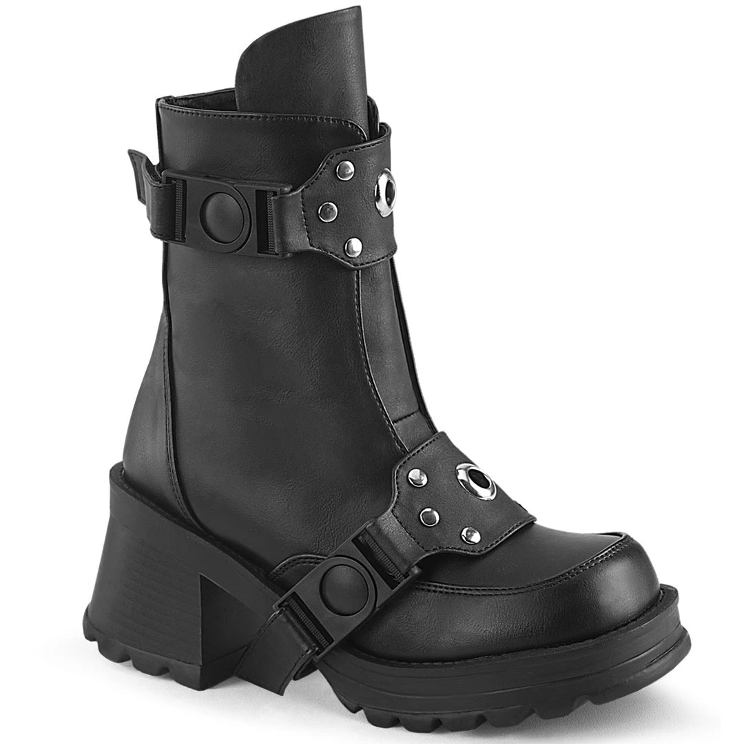 Demonia BRATTY-56 Black Vegan Leather 3 Demonia BRATTY-56 Black Vegan Leather