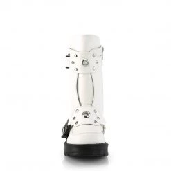 Demonia BRATTY-56 White Vegan Leather New Arrivals