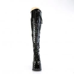 Demonia CAMEL-300WC Black Stretch Patent