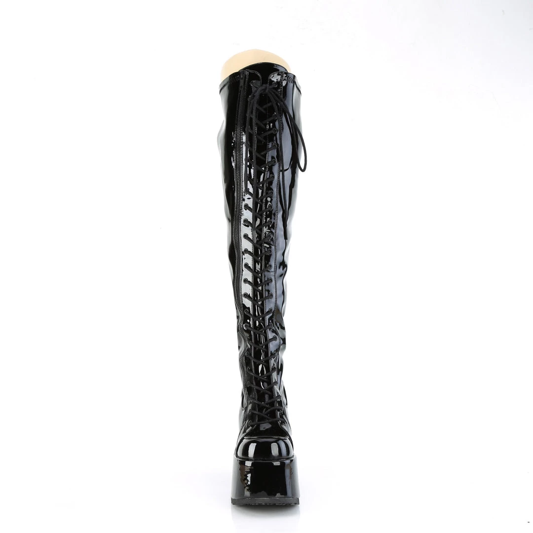 Demonia CAMEL-300WC Black Stretch Patent 4 Demonia CAMEL-300WC Black Stretch Patent