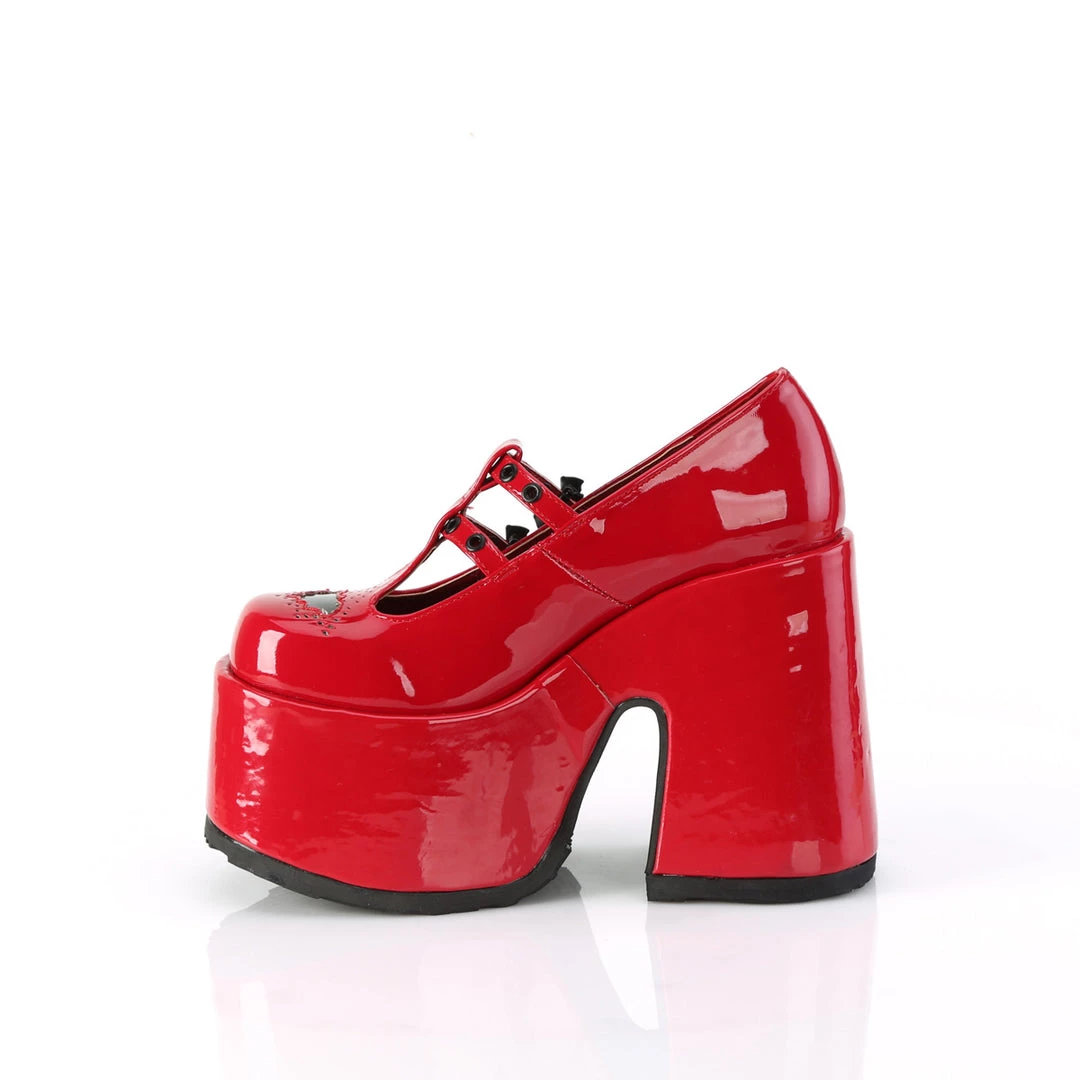 Demonia CAMEL-55 Red Patent 5 Demonia CAMEL-55 Red Patent