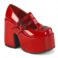 Demonia CAMEL-55 Red Patent