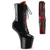 Pleaser Upcoming Styles (Preview) CRAZE-1040FH Black-Red Patent/Black Red